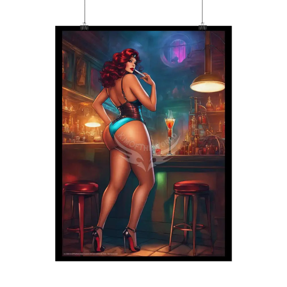 Street Fashion Girl Rolled Posters — Subtle Seductive Wall Art Poster