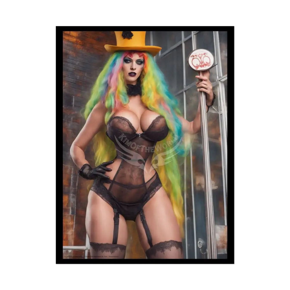 Street Fashion Girl Rolled Posters — Subtle Girl Wall Art 18″ x 24″ (Vertical) / Semi Glossy Poster