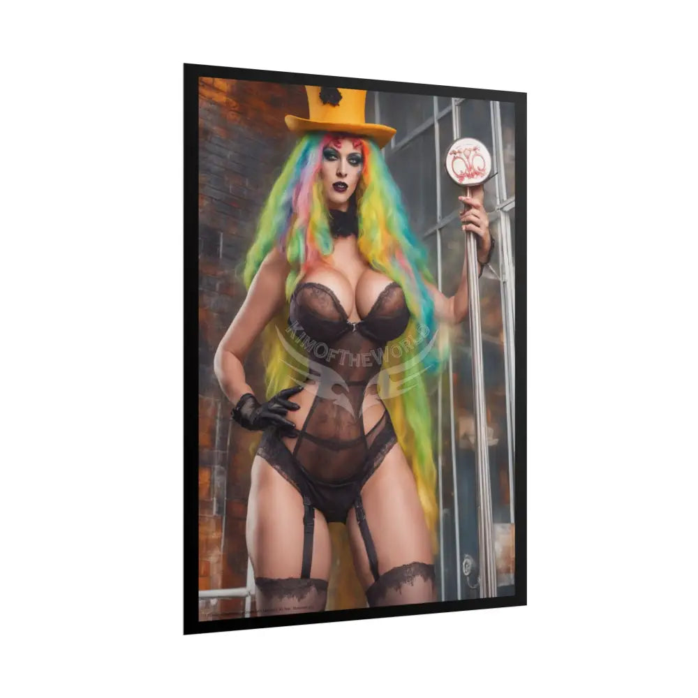 Street Fashion Girl Rolled Posters — Subtle Girl Wall Art Poster