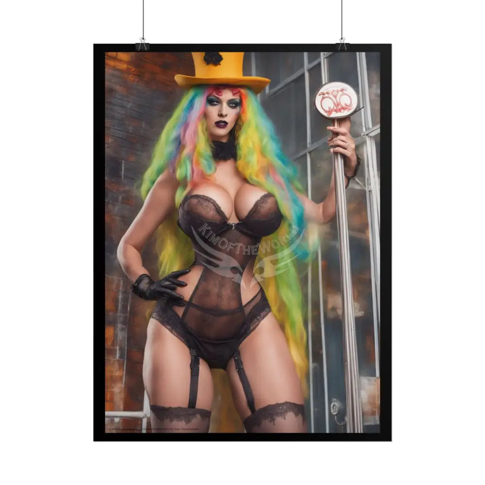 Street Fashion Girl Rolled Posters — Subtle Girl Wall Art Poster