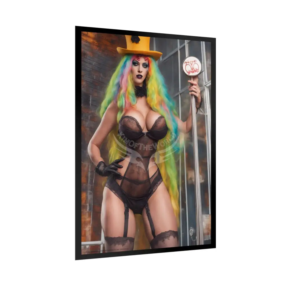 Street Fashion Girl Rolled Posters — Subtle Girl Wall Art Poster