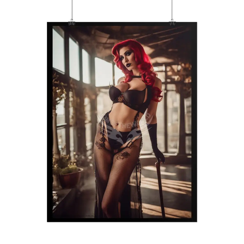 Street Fashion Girl Rolled Posters — Subtle Girl Wall Art Poster