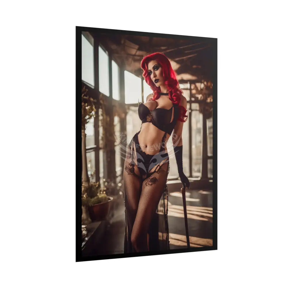 Street Fashion Girl Rolled Posters — Subtle Girl Wall Art Poster