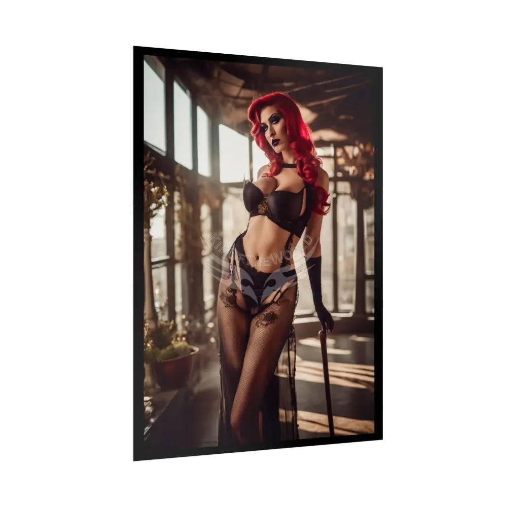 Street Fashion Girl Rolled Posters — Subtle Girl Wall Art Poster