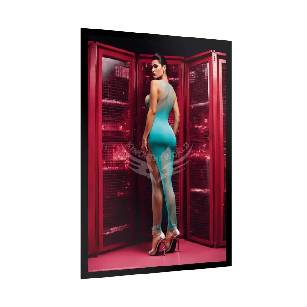 Street Fashion Tall Girlfriend Giantess Girl Rolled Posters — Subtle AI Girl Wall Art Poster