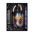 Surreal 3D Elemental Ribbon Portal Poster — Funky Balconies & Doors to Other Dimensions - Rainbow 18″ x 24″ (Vertical)
