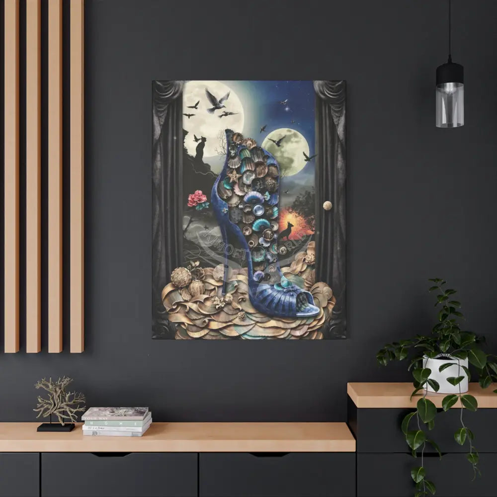Surreal 3D Magic Stiletto Dimensional Canvas Art — 3D Portal Shoe Lover’s Wall Decor Canvas