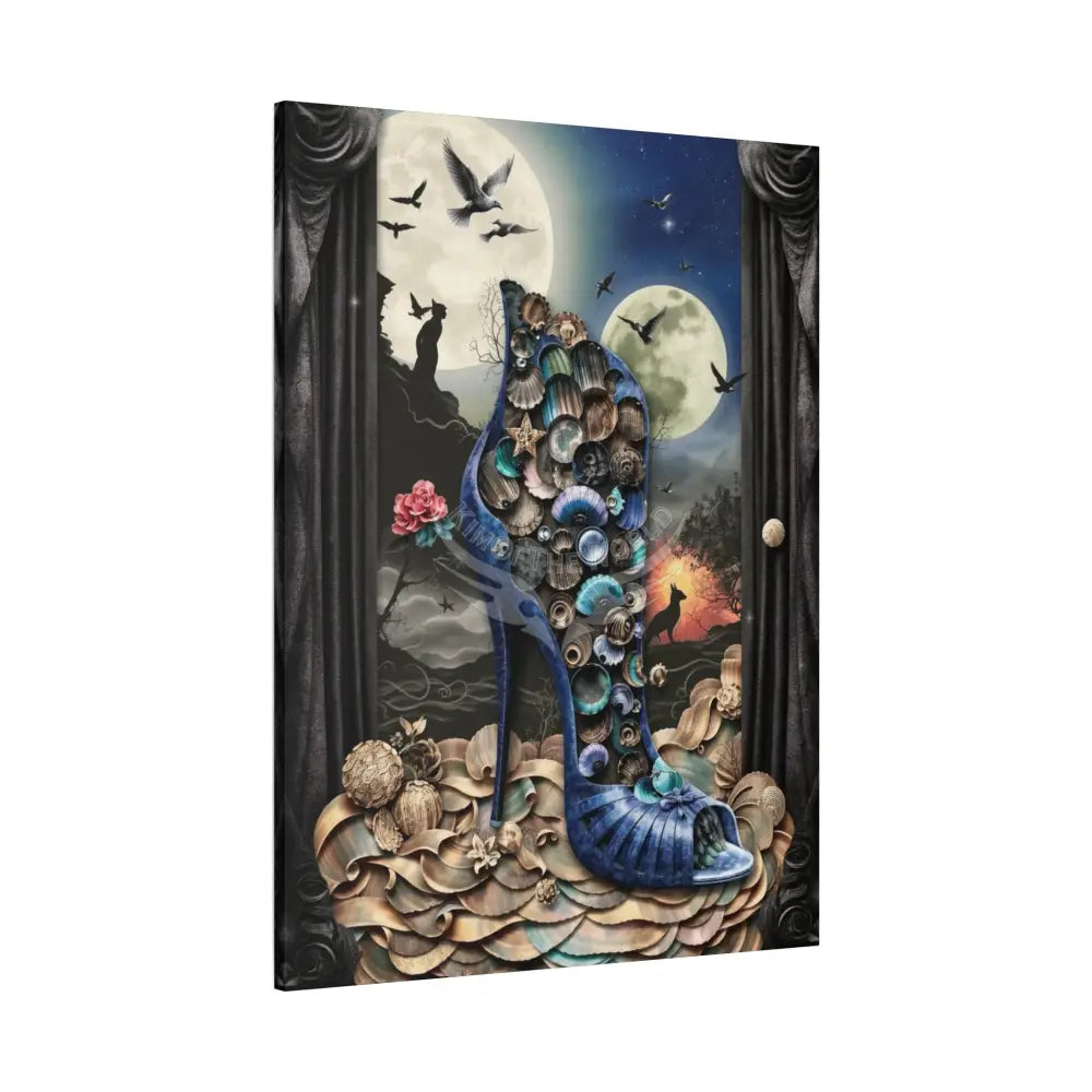 Surreal 3D Magic Stiletto Dimensional Canvas Art — 3D Portal Shoe Lover’s Wall Decor Canvas