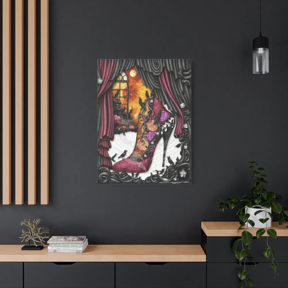 Surreal 3D Magic Stiletto Dimensional Canvas Art — 3D Portal Shoe Lover’s Wall Decor Canvas