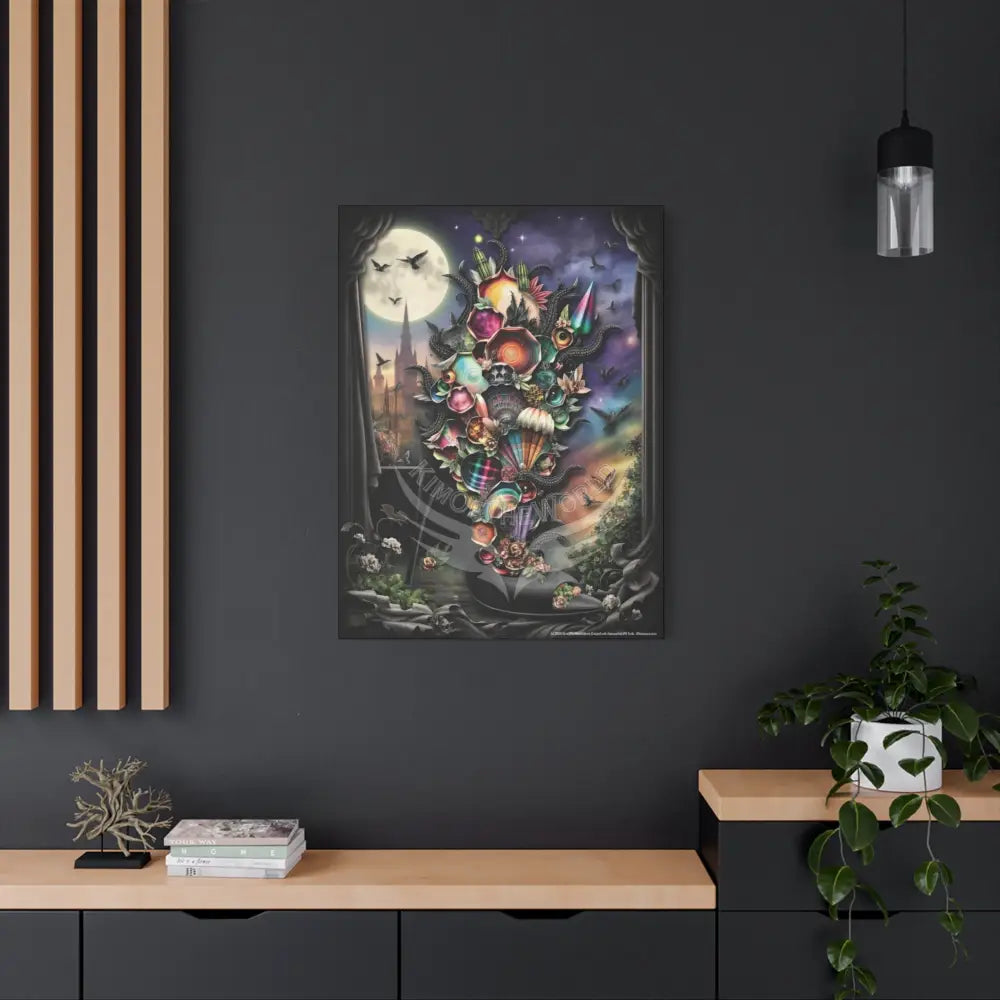 Surreal 3D Magic Stiletto Dimensional Heels Canvas Art — 3D Portal Shoe Lover’s Wall Decor Canvas