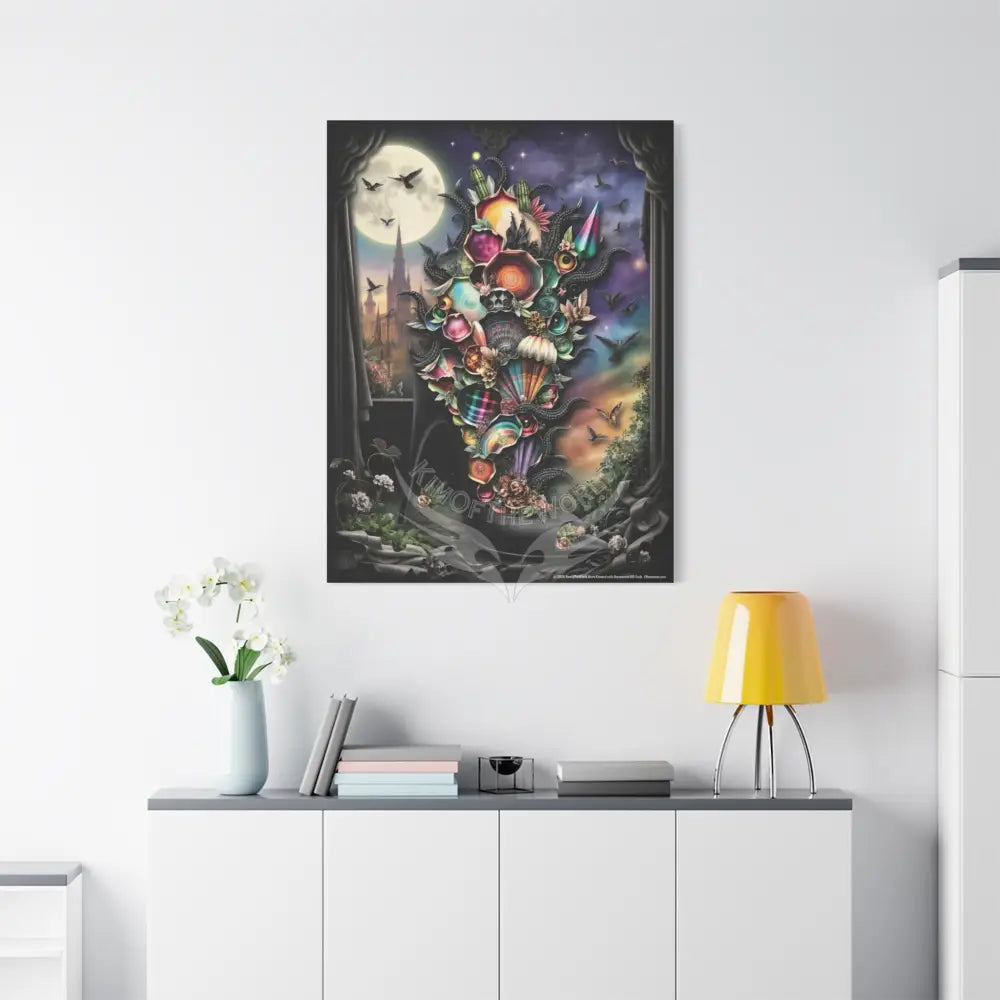 Surreal 3D Magic Stiletto Dimensional Heels Canvas Art — 3D Portal Shoe Lover’s Wall Decor Canvas