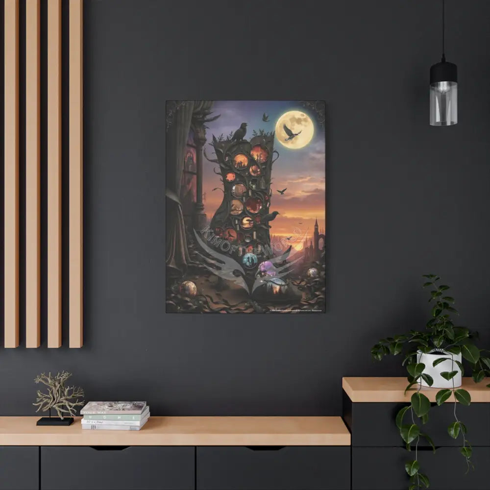 Surreal 3D Magic Stiletto Dimensional Heels Canvas Art — 3D Portal Shoe Lover’s Wall Decor Canvas