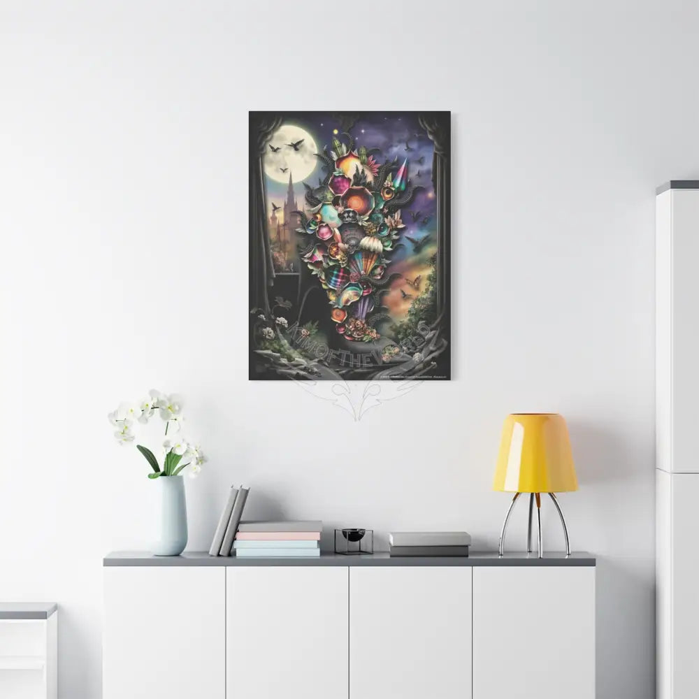 Surreal 3D Magic Stiletto Dimensional Heels Canvas Art — 3D Portal Shoe Lover’s Wall Decor Canvas