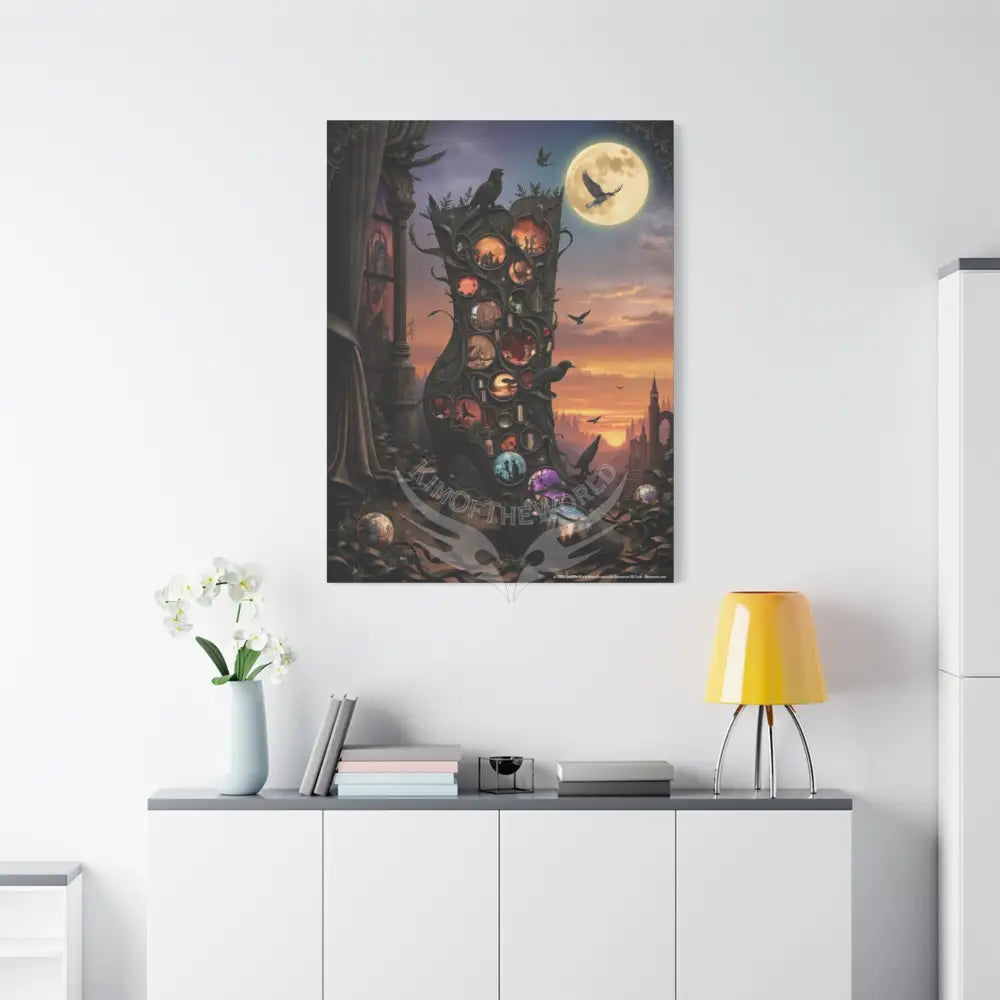 Surreal 3D Magic Stiletto Dimensional Heels Canvas Art — 3D Portal Shoe Lover’s Wall Decor Canvas