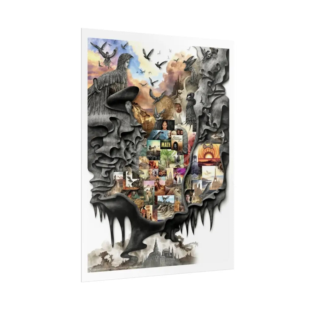 Surreal 3D MultiLevel Mashup Poster — Funky Other Dimensions Poster