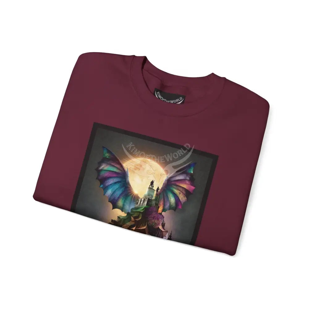 Surreal Empowered 3D Floral Flower Lady Fantasy Signature Design Sweatshirt — Tall Giantess Fetish Art Crewneck