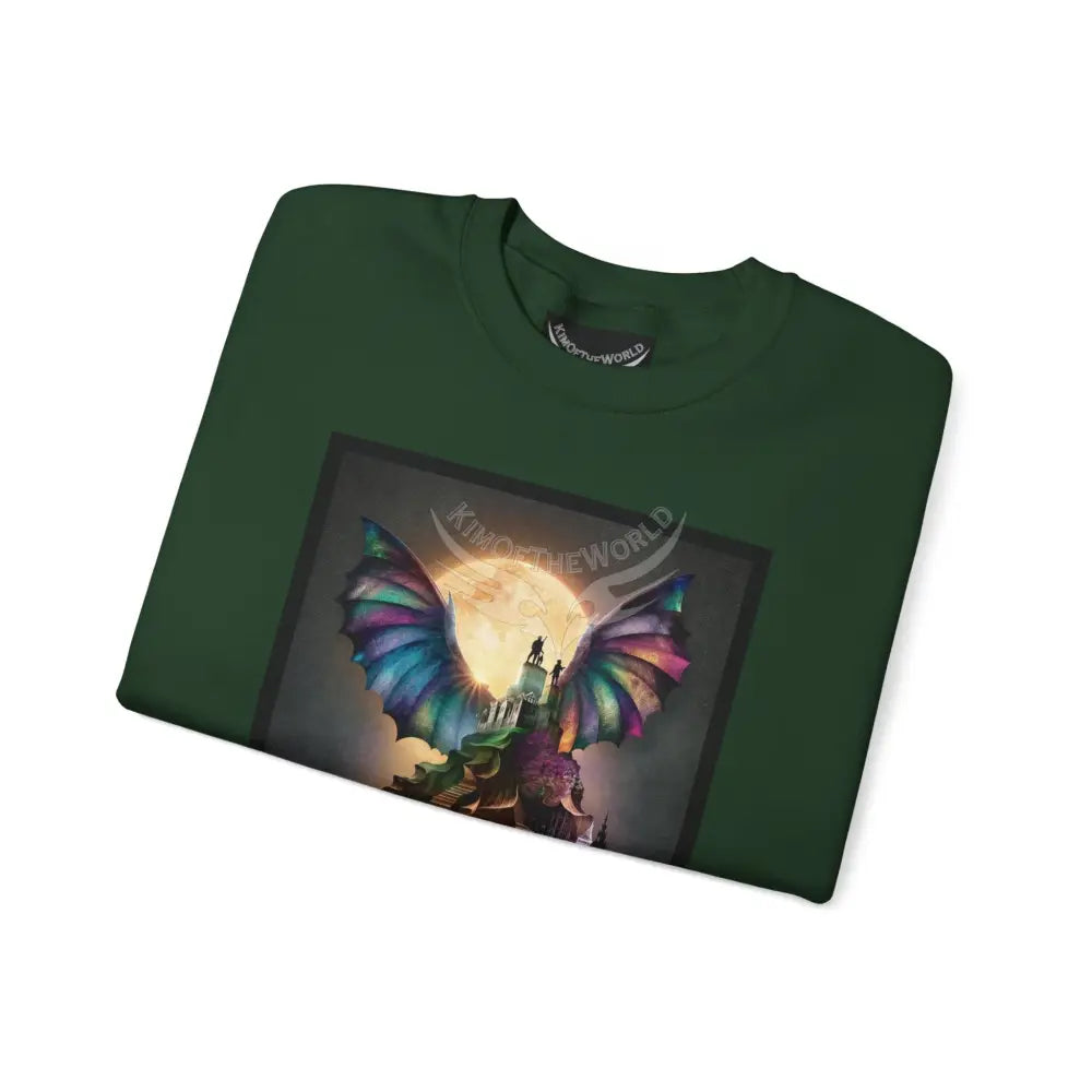 Surreal Empowered 3D Floral Flower Lady Fantasy Signature Design Sweatshirt — Tall Giantess Fetish Art Crewneck
