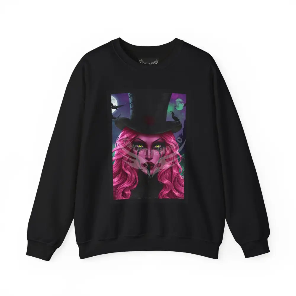 Surreal Empowered 3D Smoking Magician Signature Design Sweatshirt — Art Crewneck Black / S Sweatshirt