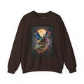 Surreal Empowered 3D Wing Scape Fantasy Signature Design Sweatshirt — Art Crewneck Dark Chocolate / S Sweatshirt