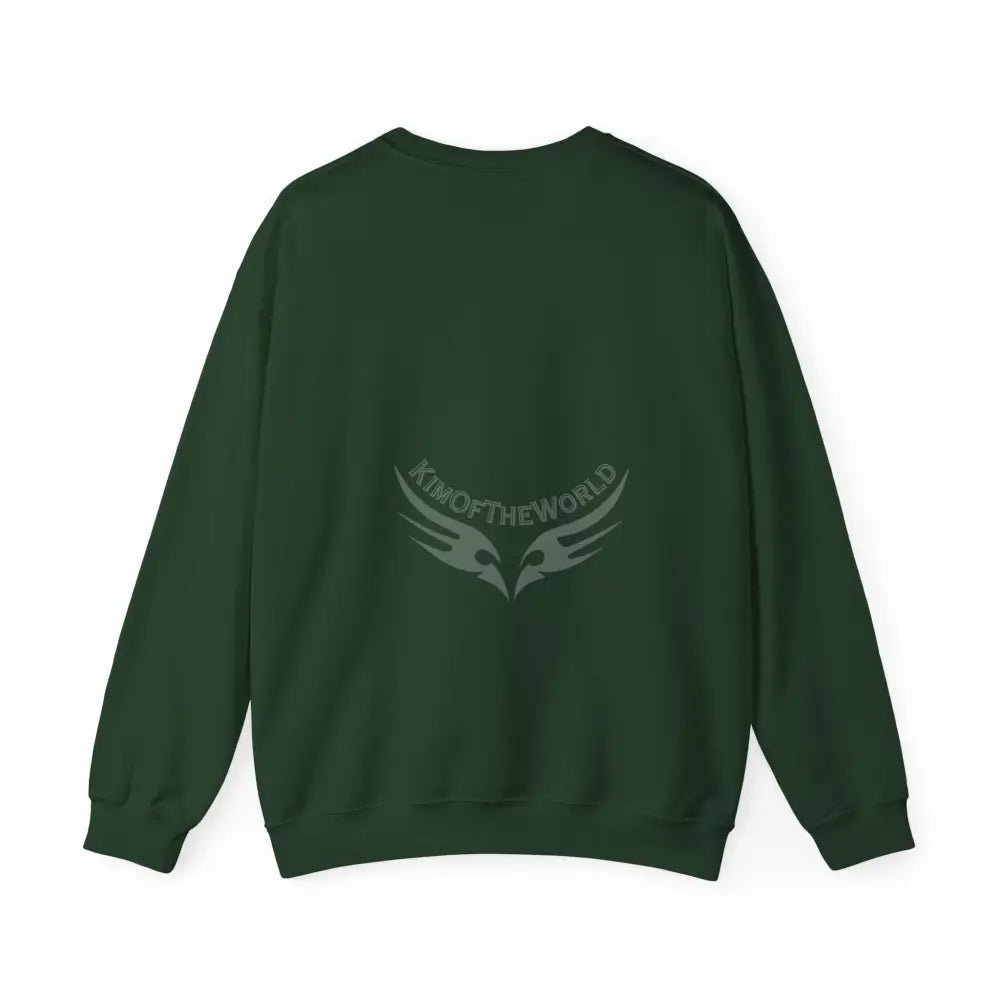 Surreal Empowered 3D Wing Scape Fantasy Signature Design Sweatshirt — Tall Giantess Fetish Art Crewneck Sweatshirt