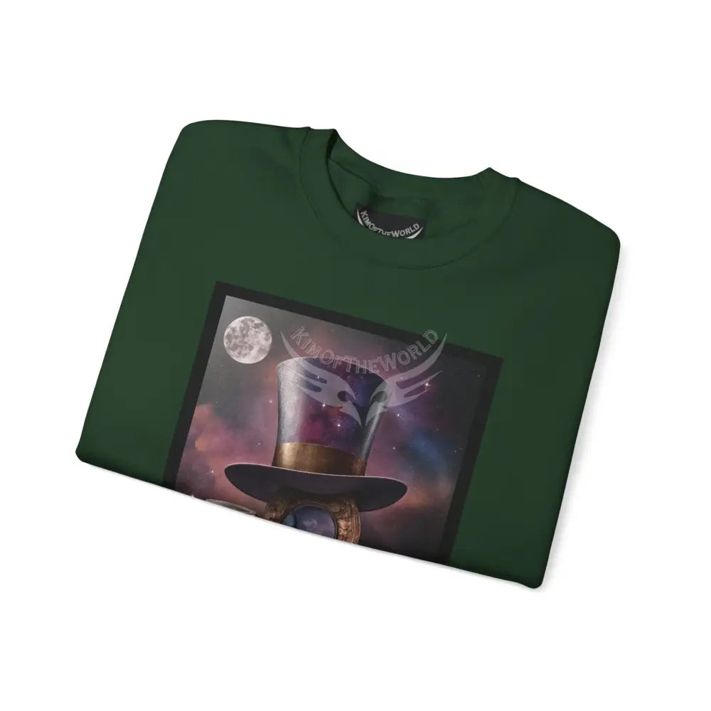Surreal Empowered 3D Wing Scape Fantasy Signature Design Sweatshirt — Tall Giantess Fetish Art Crewneck Sweatshirt