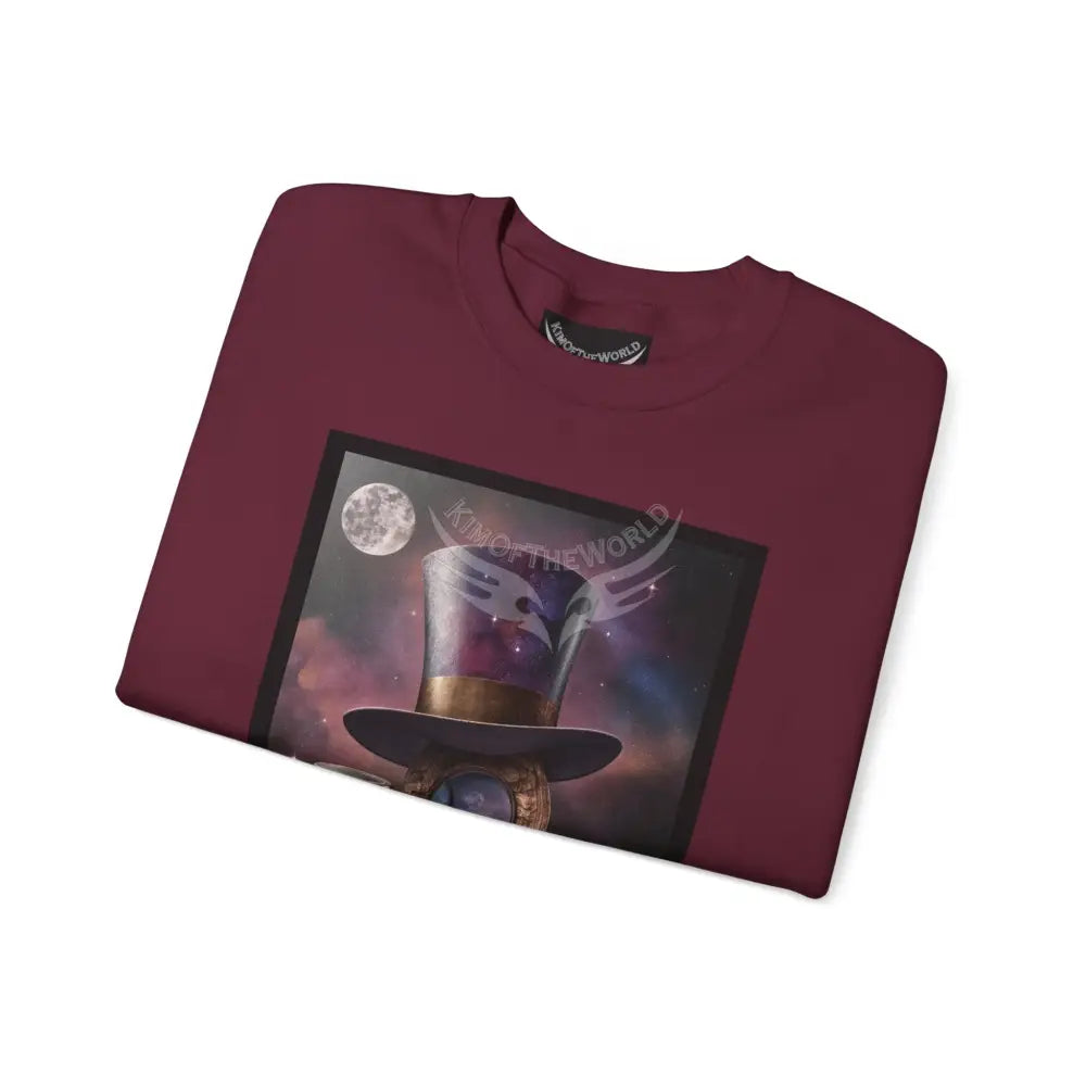 Surreal Empowered 3D Wing Scape Fantasy Signature Design Sweatshirt — Tall Giantess Fetish Art Crewneck Sweatshirt