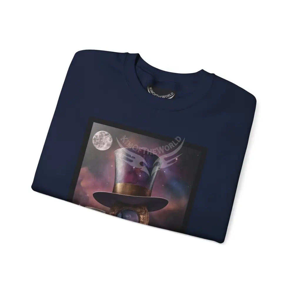 Surreal Empowered 3D Wing Scape Fantasy Signature Design Sweatshirt — Tall Giantess Fetish Art Crewneck Sweatshirt
