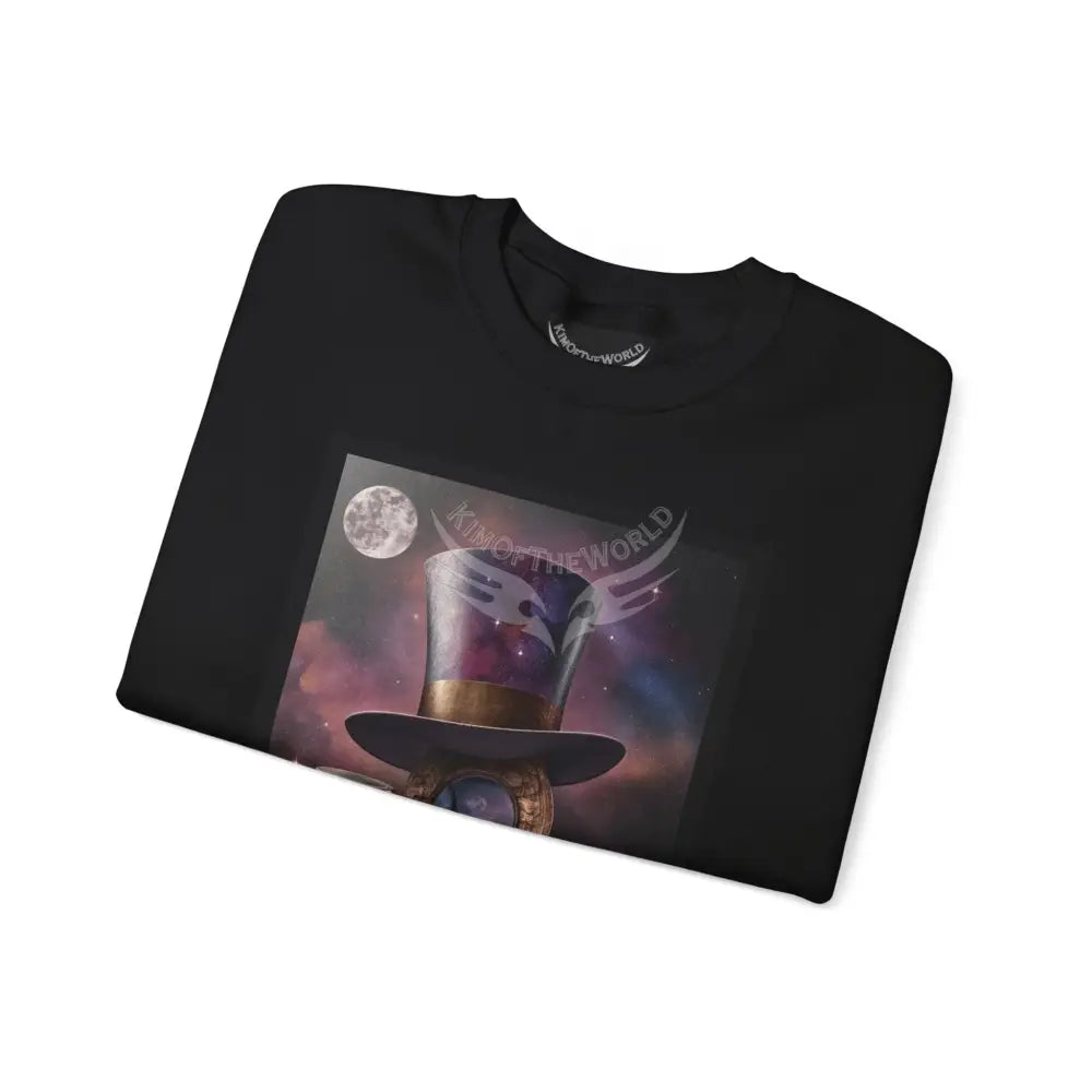 Surreal Empowered 3D Wing Scape Fantasy Signature Design Sweatshirt — Tall Giantess Fetish Art Crewneck Sweatshirt