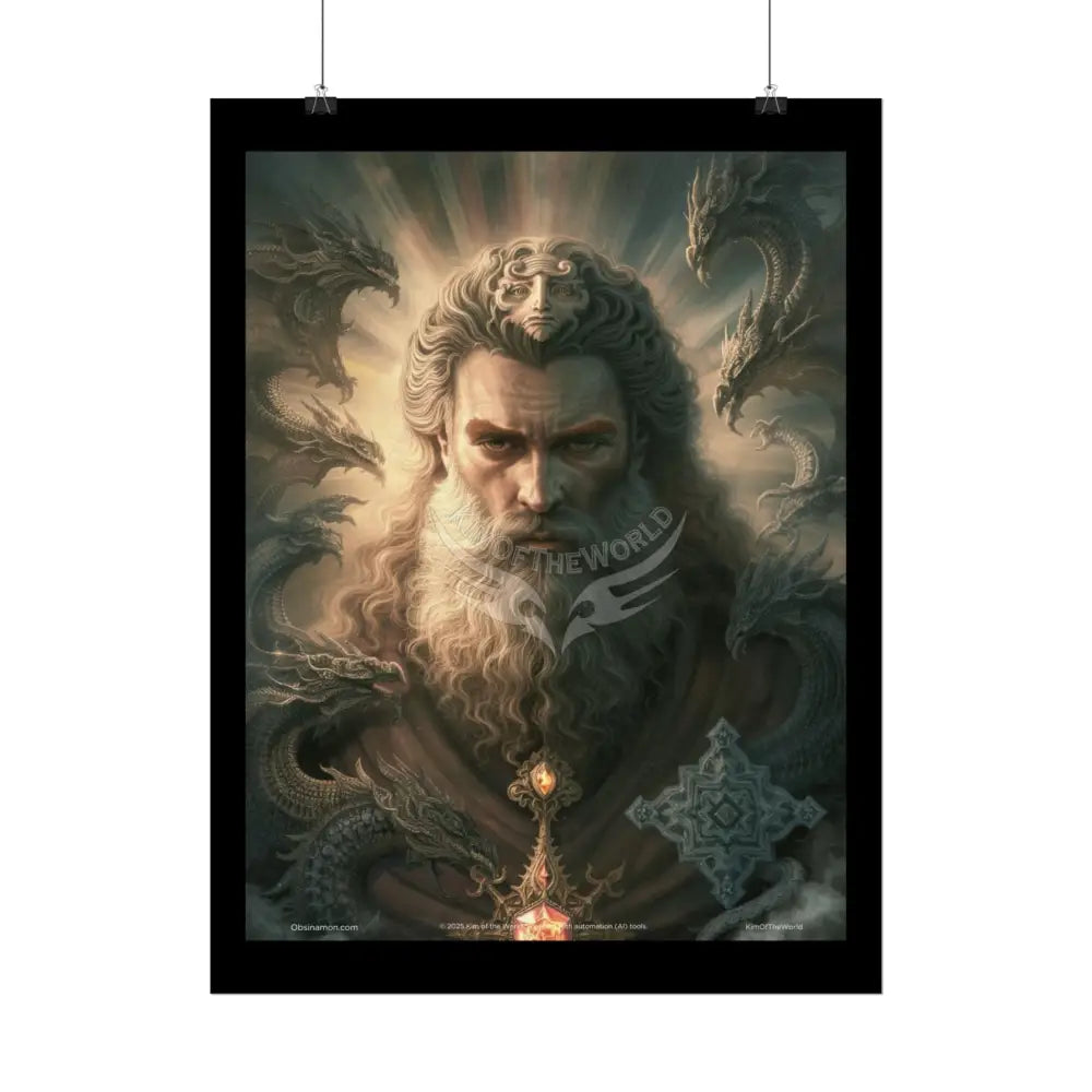 Surreal Fantasy Character in Gothic Wonderland Art Poster — 3D Dimensions of Inspiration Rolled Print Poster