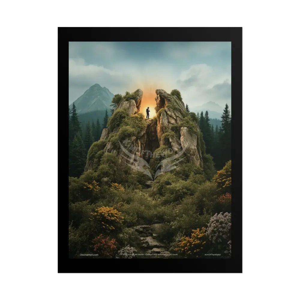Surreal Fantasy Gothic Wonderland Art Poster — 3D Dimensions of Inspiration Rolled Print 18″ x 24″ (Vertical) / Matte