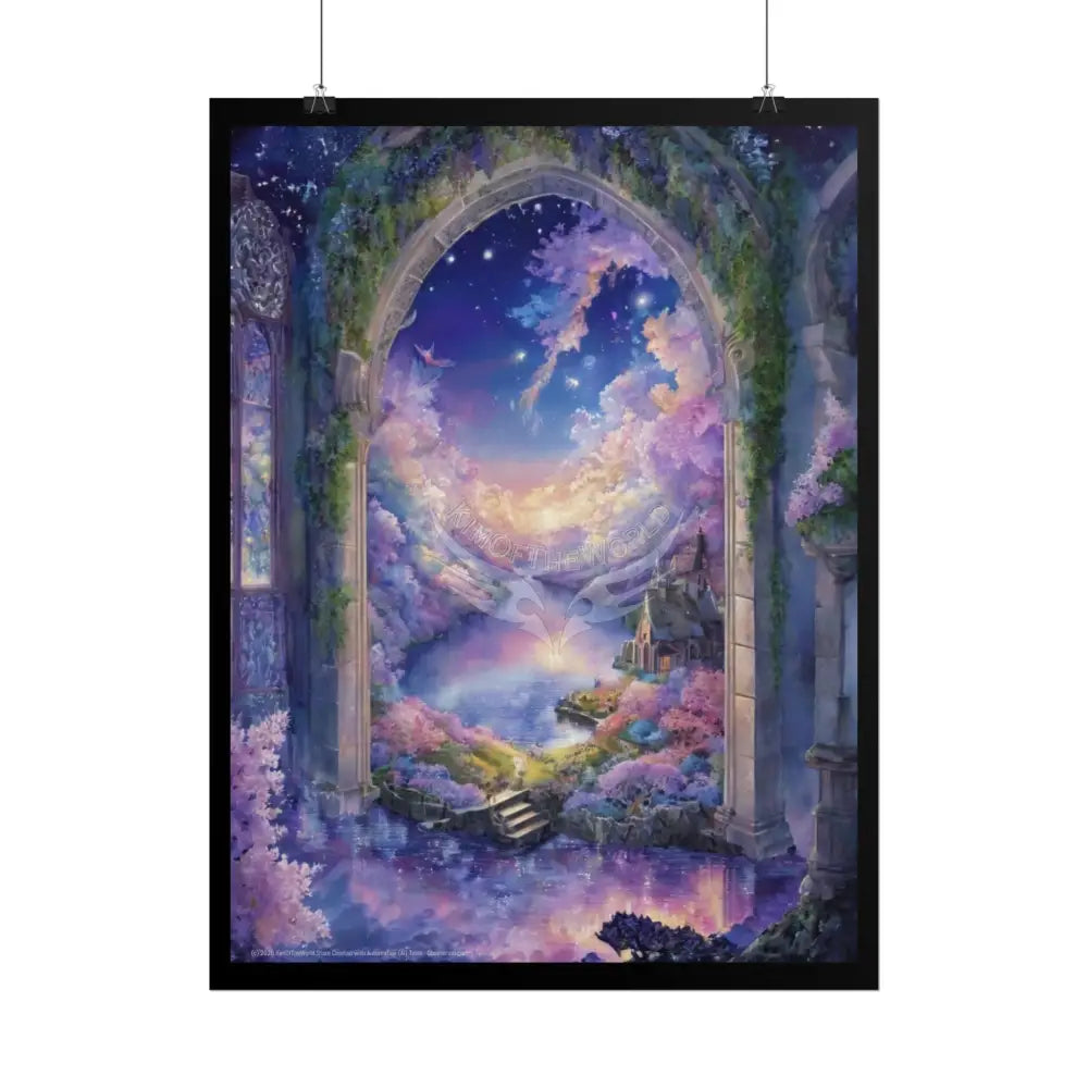 Surreal Floral Lake Poster — Landscapes to other Worlds Poster