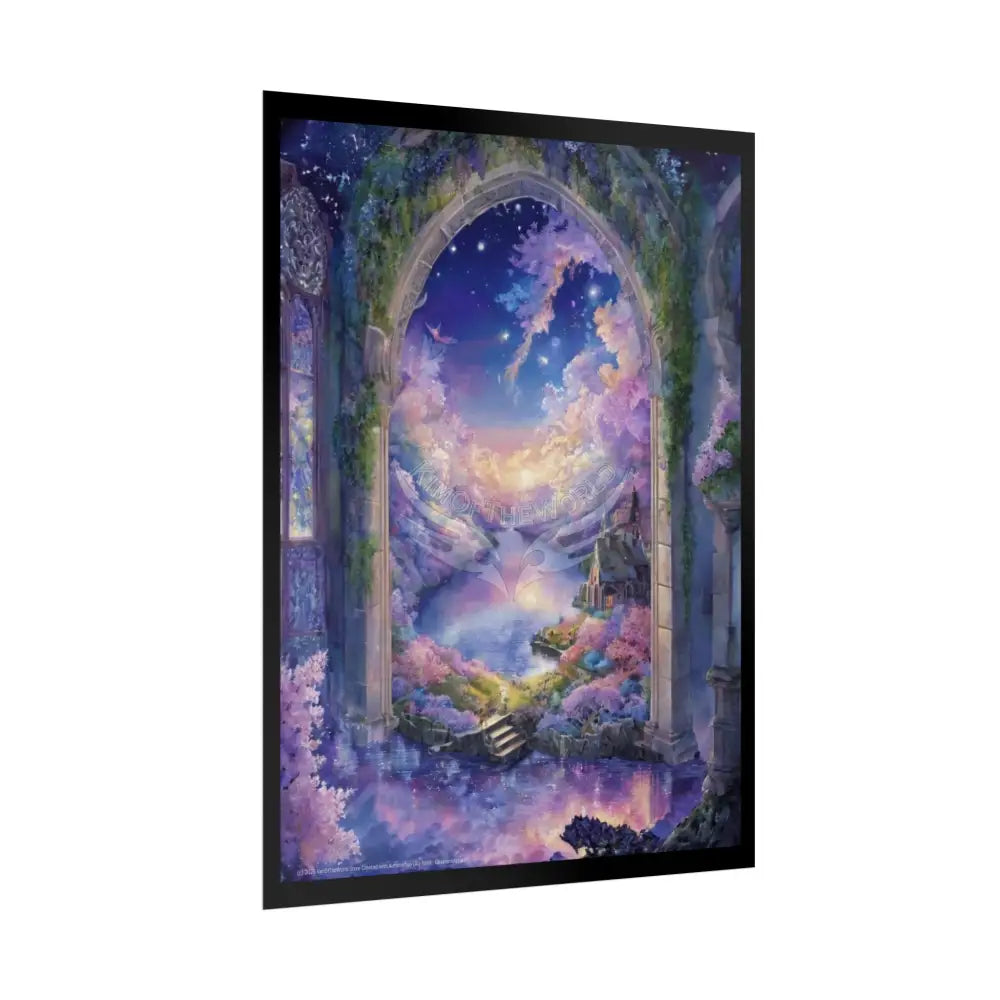 Surreal Floral Lake Poster — Landscapes to other Worlds Poster