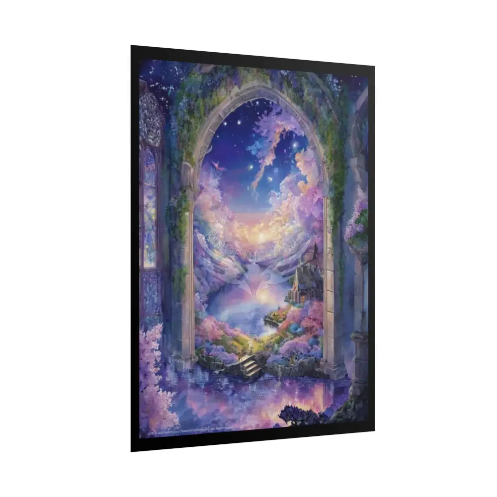 Surreal Floral Lake Poster — Landscapes to other Worlds Poster