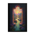 Surreal Giant Scenery & Otherworldly Portal Art Poster
