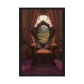 Surreal Gothic Magical Recliner Easy Chair Rolled Poster — Magical Window to Another Dimension 20″ x 30″ (Vertical)