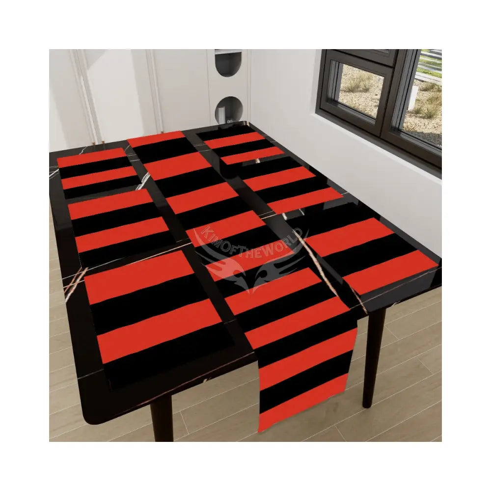 Table Runner Placemat Set 7 Pieces One Size Home Accessories