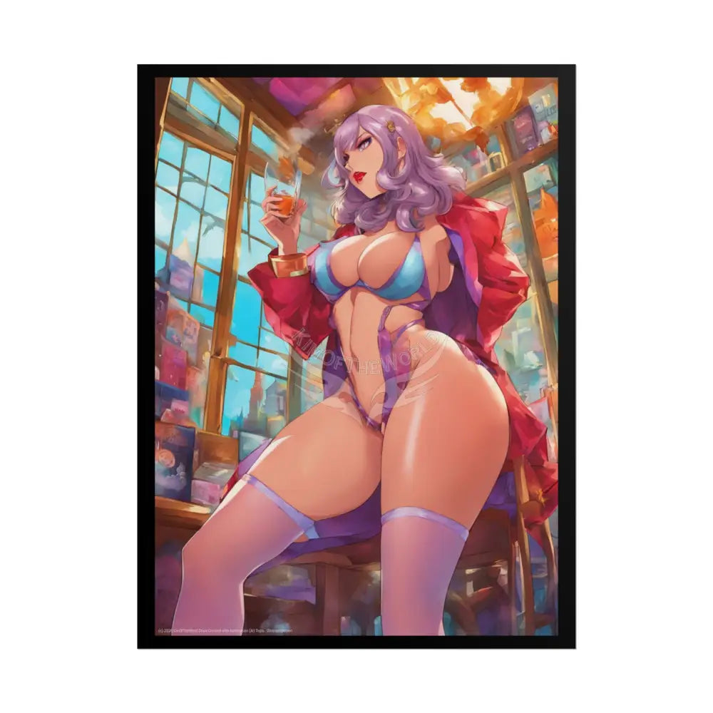 Tall Anime Street Fashion Girl Rolled Posters — Subtle Sexy Seductive Wall Art 18″ x 24″ (Vertical) / Matte Poster