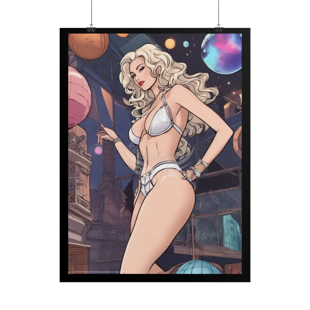 Tall Girl Rolled Posters — Sexy Seductive Anime Wall Art - AI Girl Girlfriend Poster