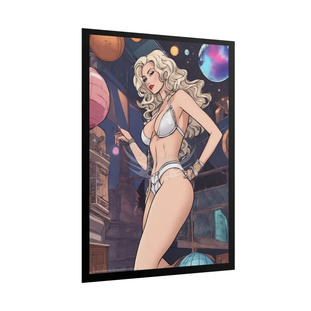 Tall Girl Rolled Posters — Sexy Seductive Anime Wall Art - AI Girl Girlfriend Poster