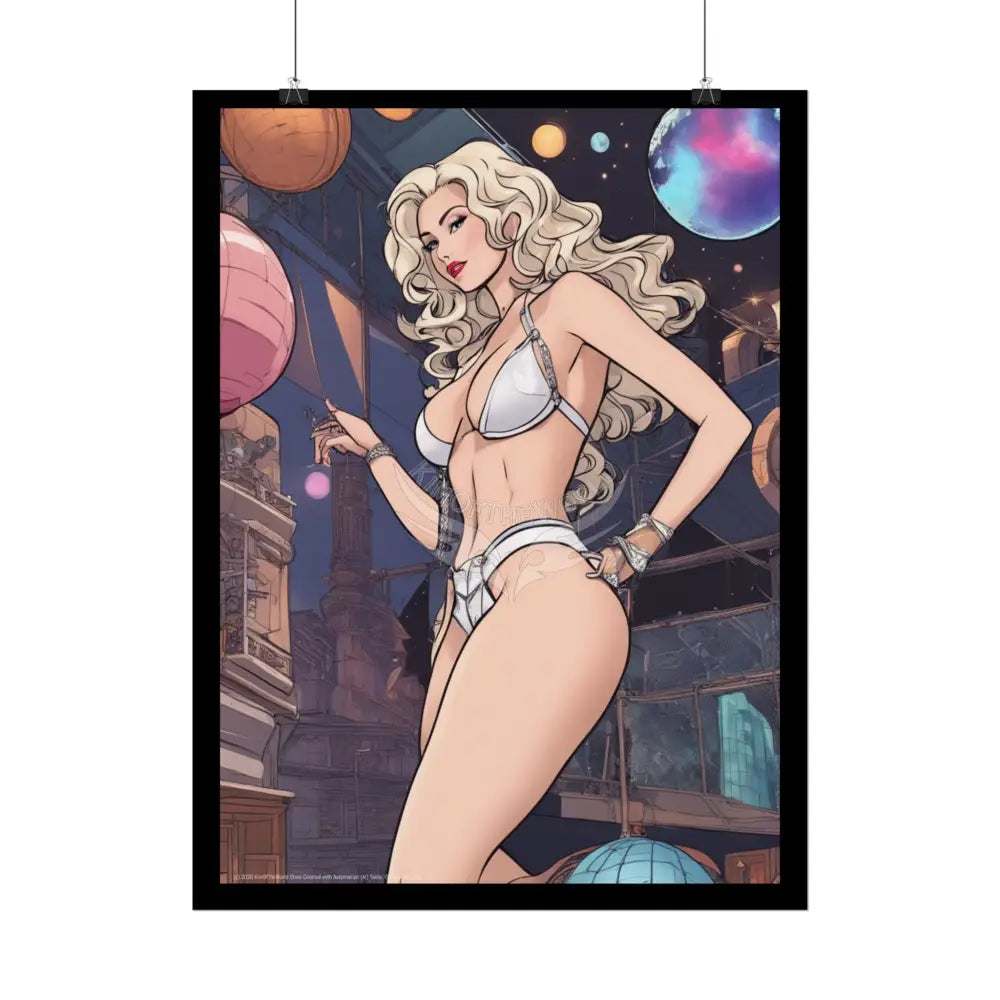 Tall Girl Rolled Posters — Sexy Seductive Anime Wall Art - AI Girl Girlfriend Poster