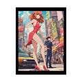 Tall Girlfriend Giant Giantess Anime Giant Lady Girl Poster — Rolled Art Print 18″ x 24″ (Vertical) / Semi Glossy Poster