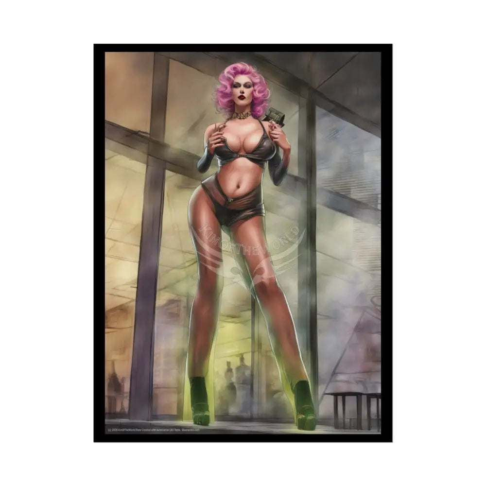 Tall Towering Street Fashion Girl Rolled Posters — Subtle Sexy Wall Art 18″ x 24″ (Vertical) / Semi Glossy Poster
