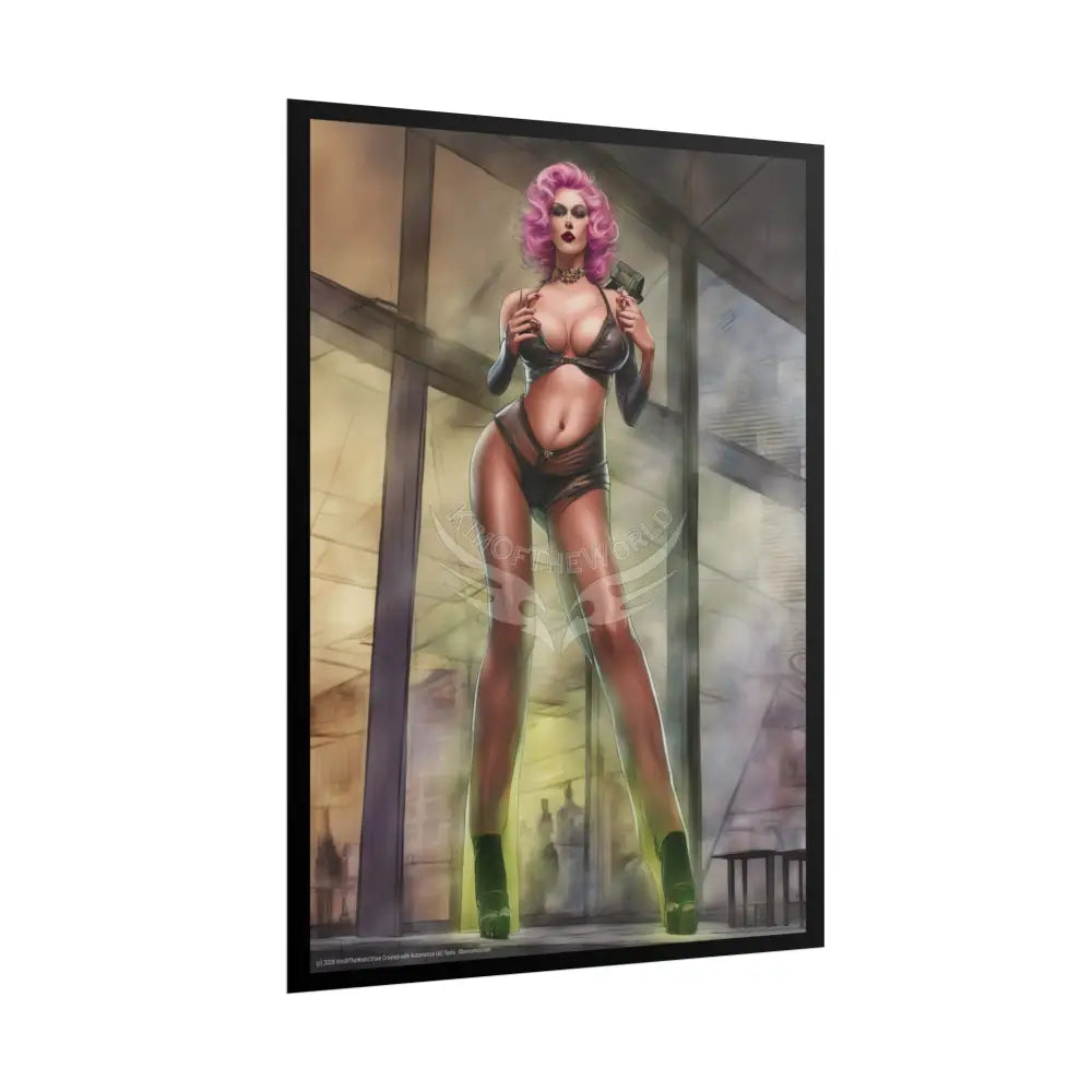 Tall Towering Street Fashion Girl Rolled Posters — Subtle Sexy Wall Art Poster