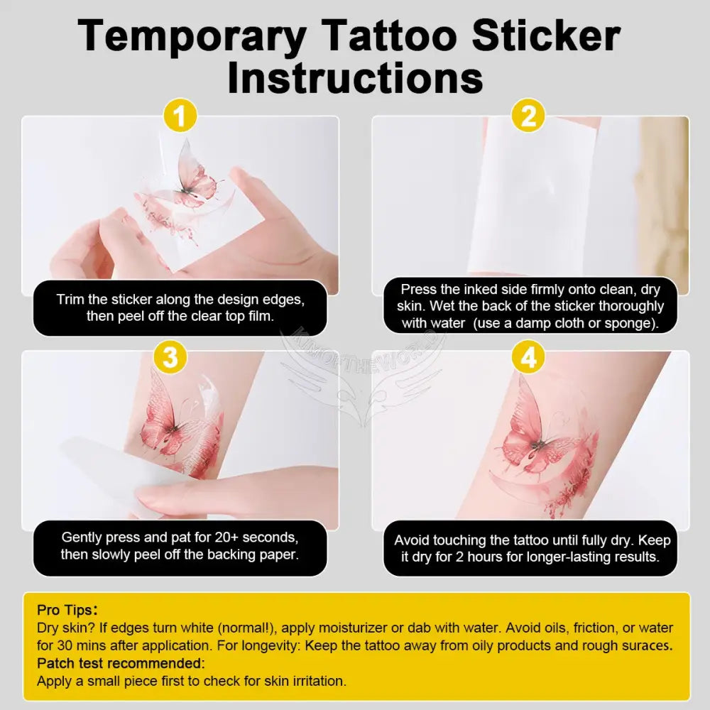 Temporary Tattoo Stickers 8.3’’x11.7’’ Wear Accessories