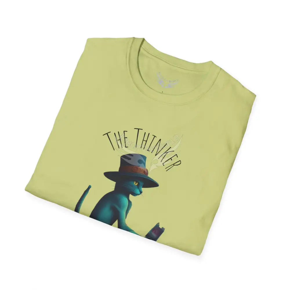 Thinking Cat Tee - Softstyle T-Shirt T-Shirt