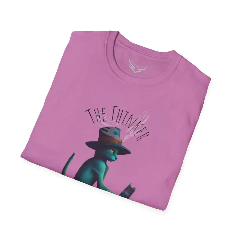 Thinking Cat Tee - Softstyle T-Shirt T-Shirt