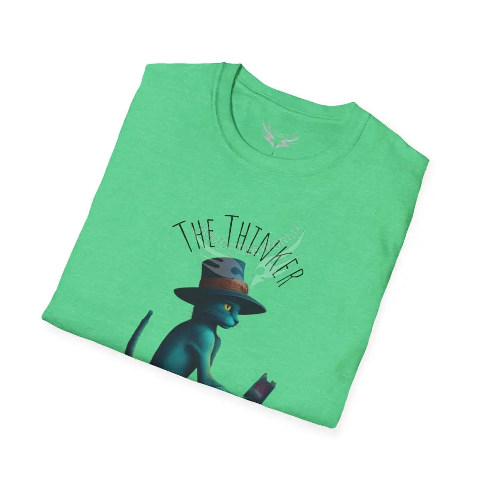 Thinking Cat Tee - Softstyle T-Shirt T-Shirt