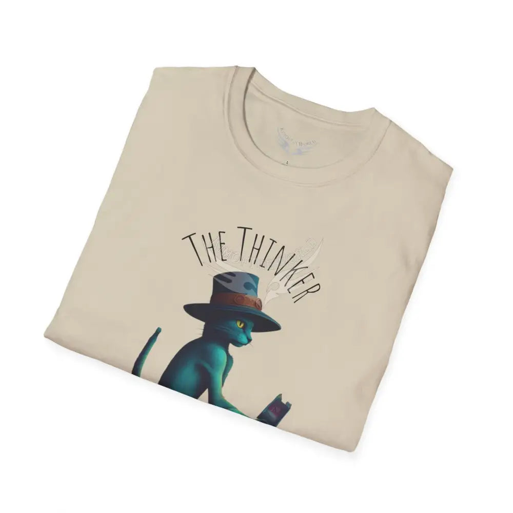 Thinking Cat Tee - Softstyle T-Shirt T-Shirt