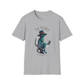 Thinking Cat Tee - Softstyle T-Shirt Sport Grey / XS T-Shirt