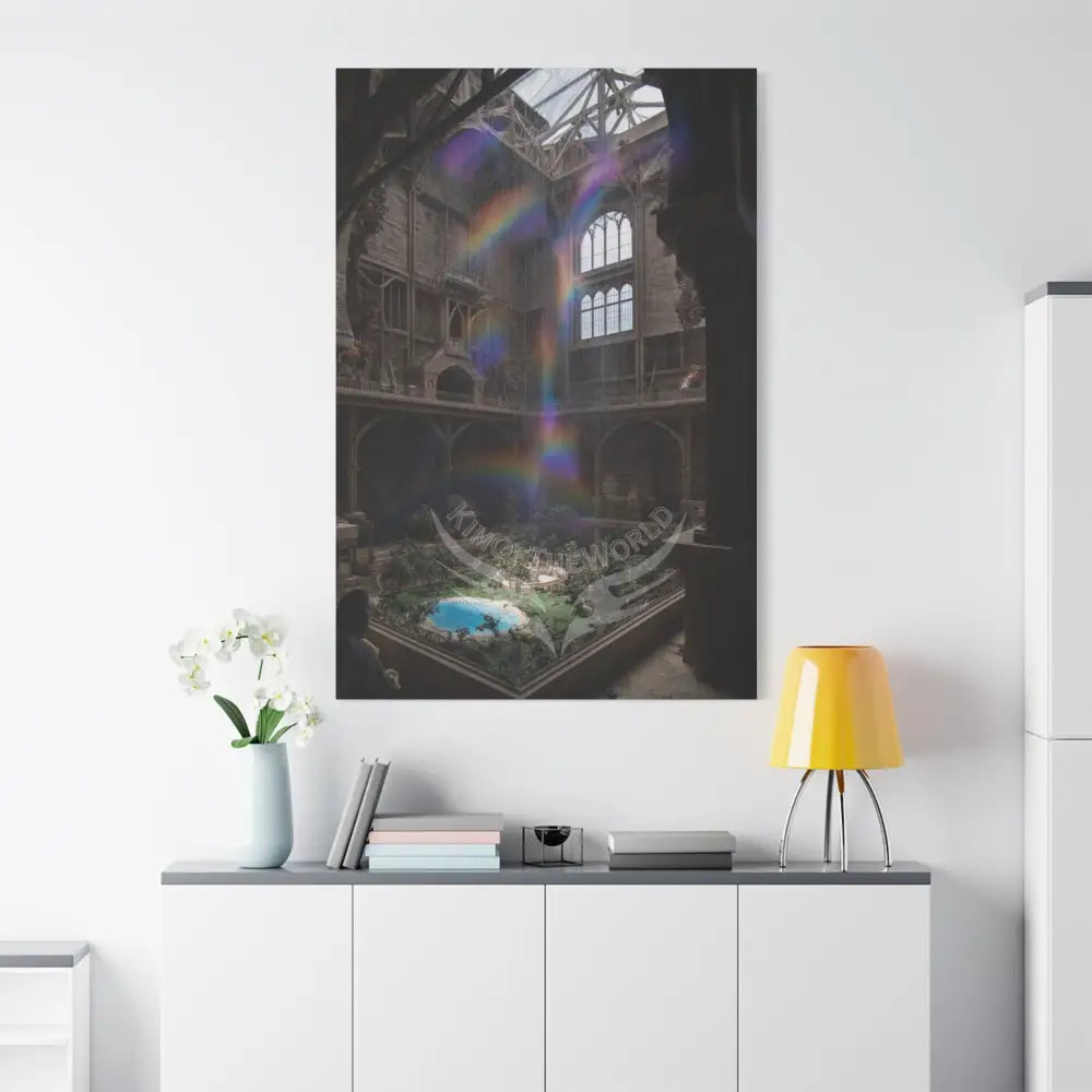Travel Journal Canvas Wall Art — Stretched 1.25’’ Frame 40’’ x 60’’ (Vertical) / 1.25’’ Canvas
